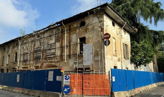 Busto: Conventino pericolante, chiusa la strada