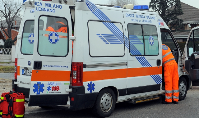 È intervenuta l’ambulanza della Croce bianca (foto archivio)
