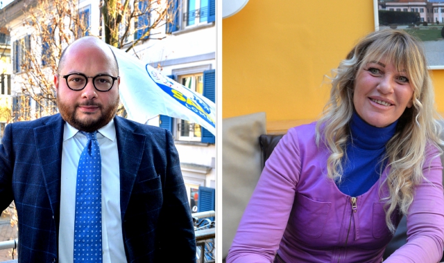 I leghisti Marco Bordonaro e Barbara Bison