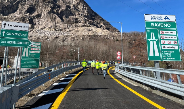 Baveno, apre il nuovo svincolo dell’A26