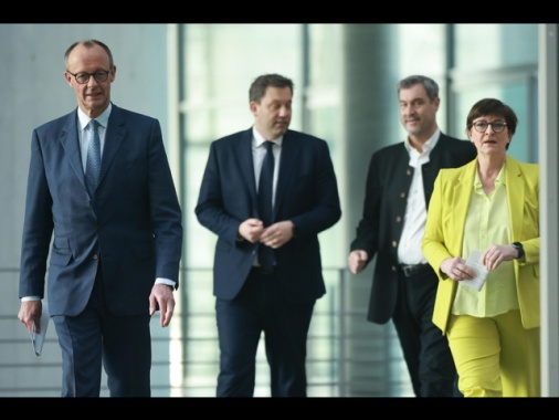 Merz, 'accordo Cdu-Csu con Spd per il governo'