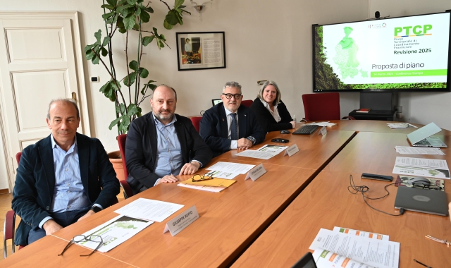 La presentazione a Villa Recalcati del “Piano territoriale di coordinamento” (foto Blitz)