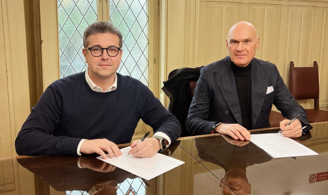 La firma dell’accordo su Palazzo Minoletti