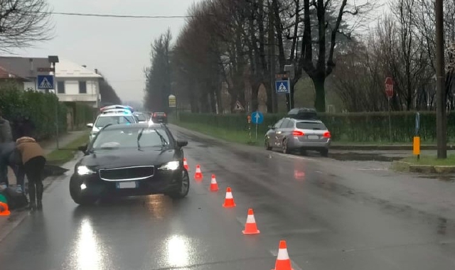 L’incidente è avvenuto in via Per Lainate a Origgio