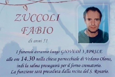 Travolto dal treno a Vedano, oggi l’ultimo saluto