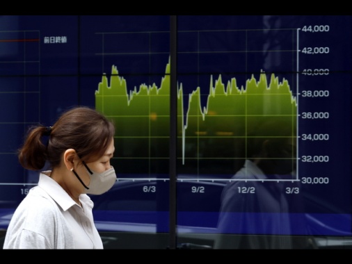 Tokyo perde oltre il 3%, lo yen sale dell'1% sul dollaro