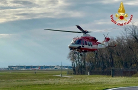 Dispersa a Bertonico, salvata dal Drago di Malpensa