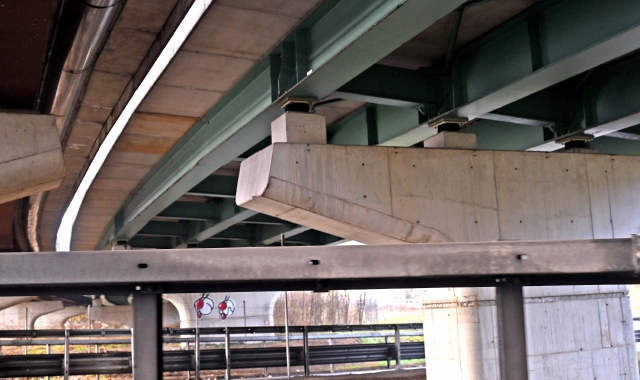 Il tratto di viadotto interessato dai lavori