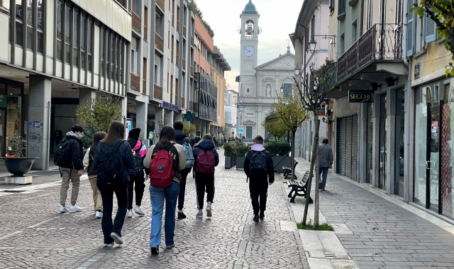 Attività commerciali nel centro di Saronno