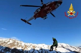 Disperso sulle Alpi Marittime, salvato dal Drago di Malpensa