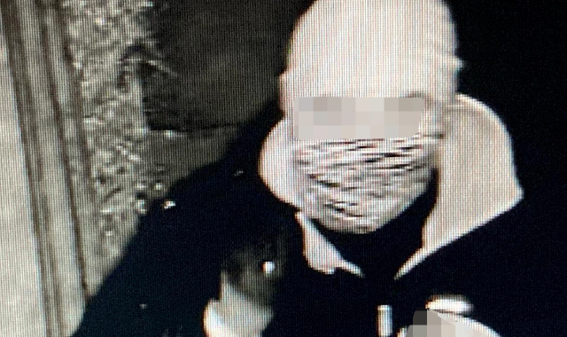 Il cane Mirtillo che in febbraio ha messo in fuga i malviventi. A sinistra, uno di quelli in azione sabato scorso immortalato dalle telecamere