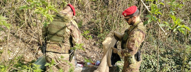 Blitz nei boschi: pusher accerchiati e arrestati