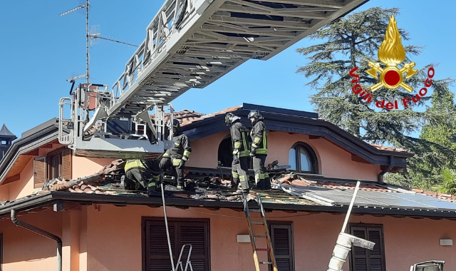 L’intervento dei vigili del fuoco