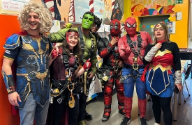 Spiderman e Batman all’ospedale di Busto