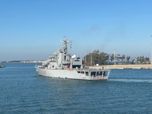 Nave Libra lascia di nuovo il porto di Brindisi
