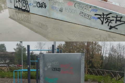 Morazzone: vandalismi al parco di via Mugnai