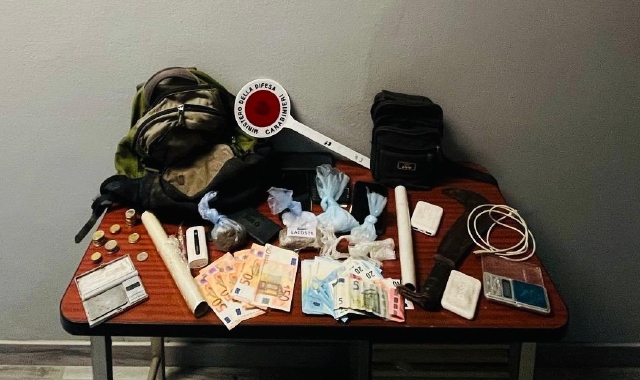 La droga sequestrata dai carabinieri