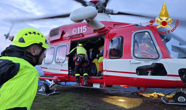 Scout bloccati sul Monte Boletto: salvati in elicottero