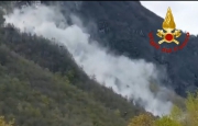 Maltempo in Ossola, frana a Varzo