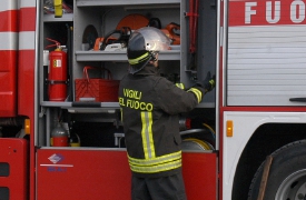 Immondizia a fuoco a Busto Arsizio