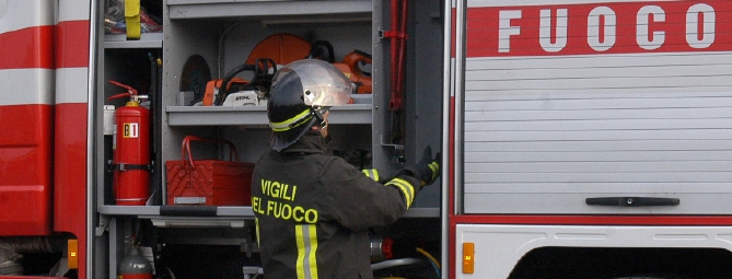 Immondizia a fuoco a Busto Arsizio