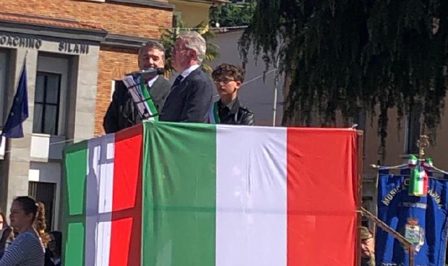 Il discorso di Giuseppe Battarino dal palco delle celebrazioni del 25 aprile a Luino