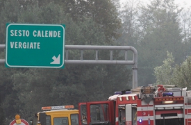 Due cervi in autostrada tra Sesto e Besnate