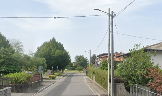 La zona della caduta a Gazzada (foto Redazione)