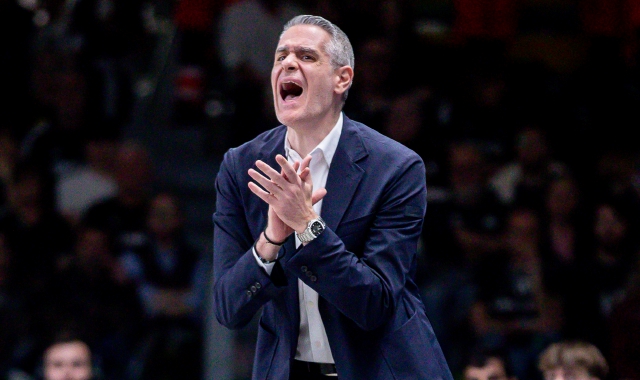 Ioannis Kastritis nell’ultima partita contro la Virtus Bologna (foto Ciamillo)