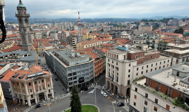 Panoramica aerea di Varese