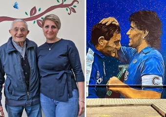 Carmando, il bacio di Maradona e la nipotina di Bodio