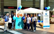 Salute a Busto, due gazebo in piazza