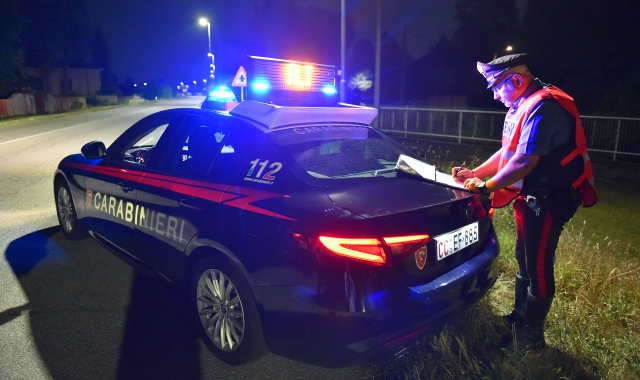 Nei vari episodi notturni sono intervenuti i carabinieri (foto archivio)