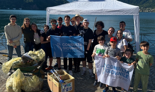 Porto Ceresio e ambiente: la Consulta Giovanile raccoglie di tutto