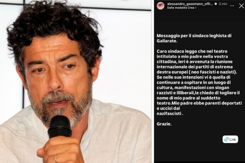 «Togliete il nome di mio padre dal teatro di Gallarate»