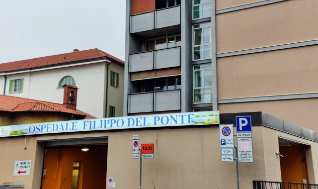 L’ospedale del Ponte di Varese. Il Comitato avrebbe voluto realizzare il mural su una facciata della struttura