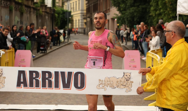 Andrea Soffientini al traguardo