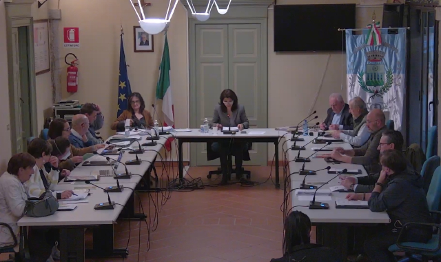 Un momento della seduta del Consiglio comunale del 22 maggio