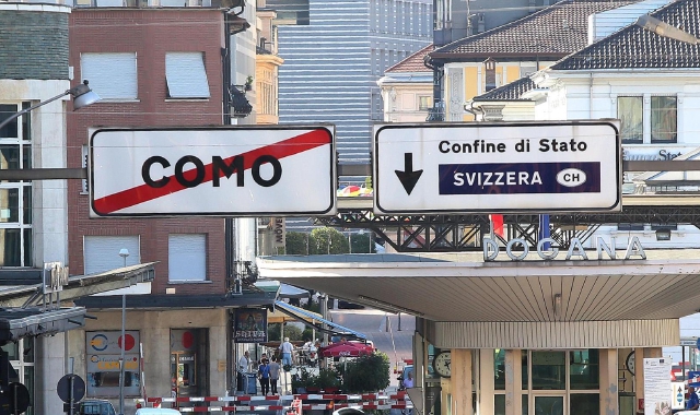 La dogana di Chiasso strada