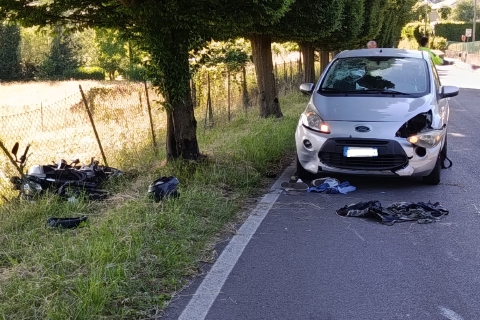 Tragedia a Casciago: morto motociclista