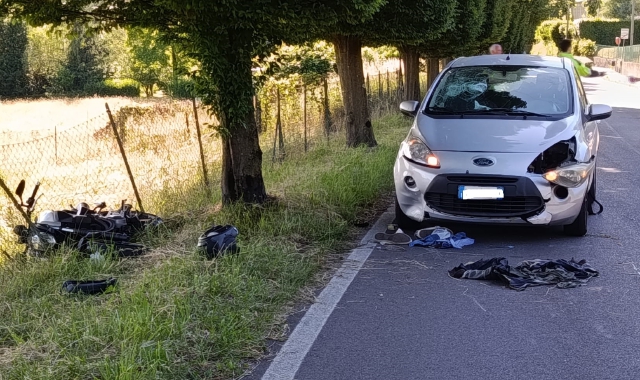 Tragedia a Casciago: morto motociclista