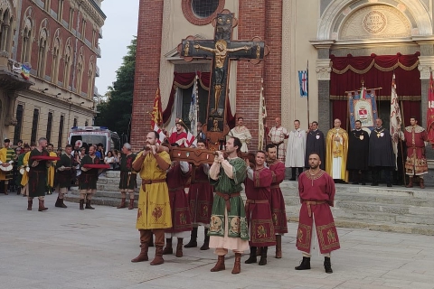 Palio di Legnano, la Croce a Sant’Ambrogio