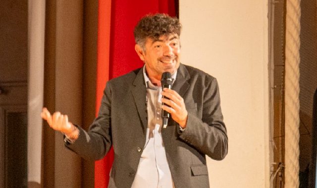 Gianfranco Butinar sul palco di Laveno Mombello (PhotoSportAndMore)