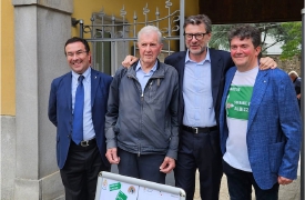 Albizzate, i cartelli e l’A8: alla mostra arriva Giorgetti