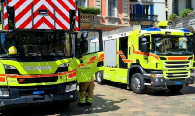 L’incendio è stato domato dalle squadre dei pompieri di Lugano (foto archivio)