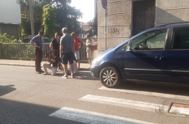 Donna investita e ciclista a terra: traffico in tilt a Saronno