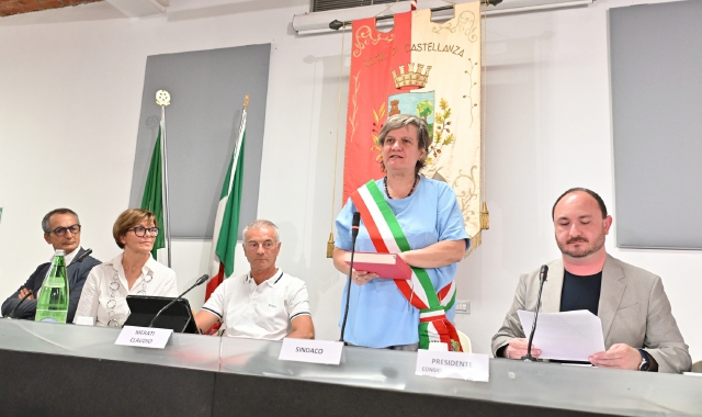Il giuramento di Cristina Borroni (foto Domenico Ghiotto/BLITZ)