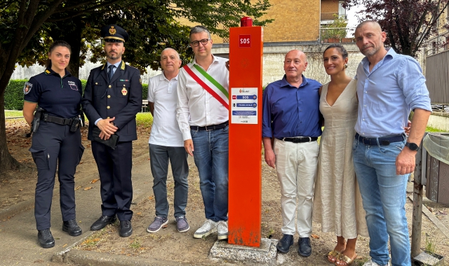 Colonnine Sos nei parchi di Gallarate