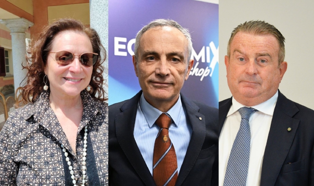 Da sinistra, Cristina Boracchi, Riccardo Comerio e Mauro Ghisellini