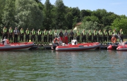 Barca in emergenza, vigili del fuoco a lezione sul lago di Varese